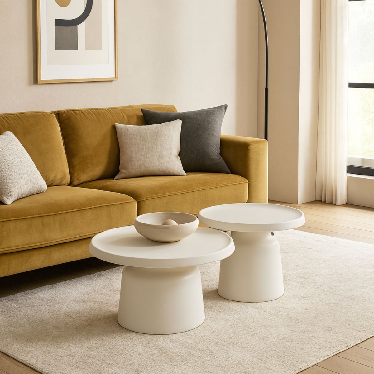 SI JORGOS SZETT White design Coffee table
